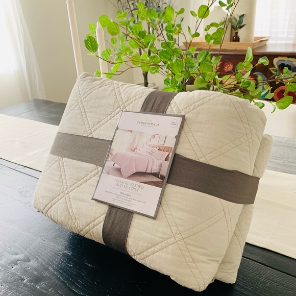 Threshold Bedding Threshold Vintage Wash Waffle Quiltfullqueen